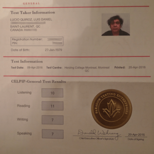 CELPIP certificate for sale