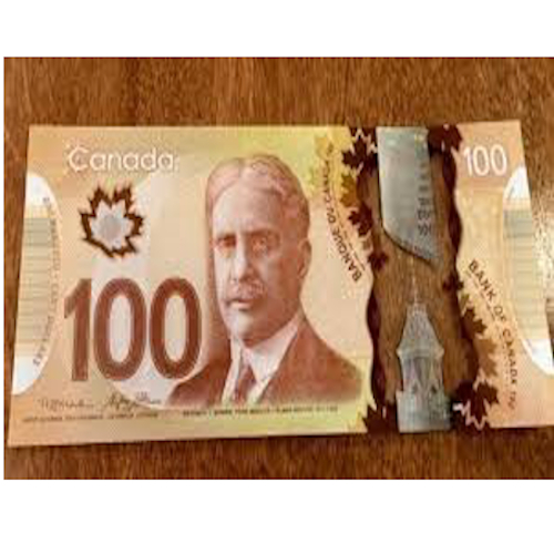 100 canadian bill